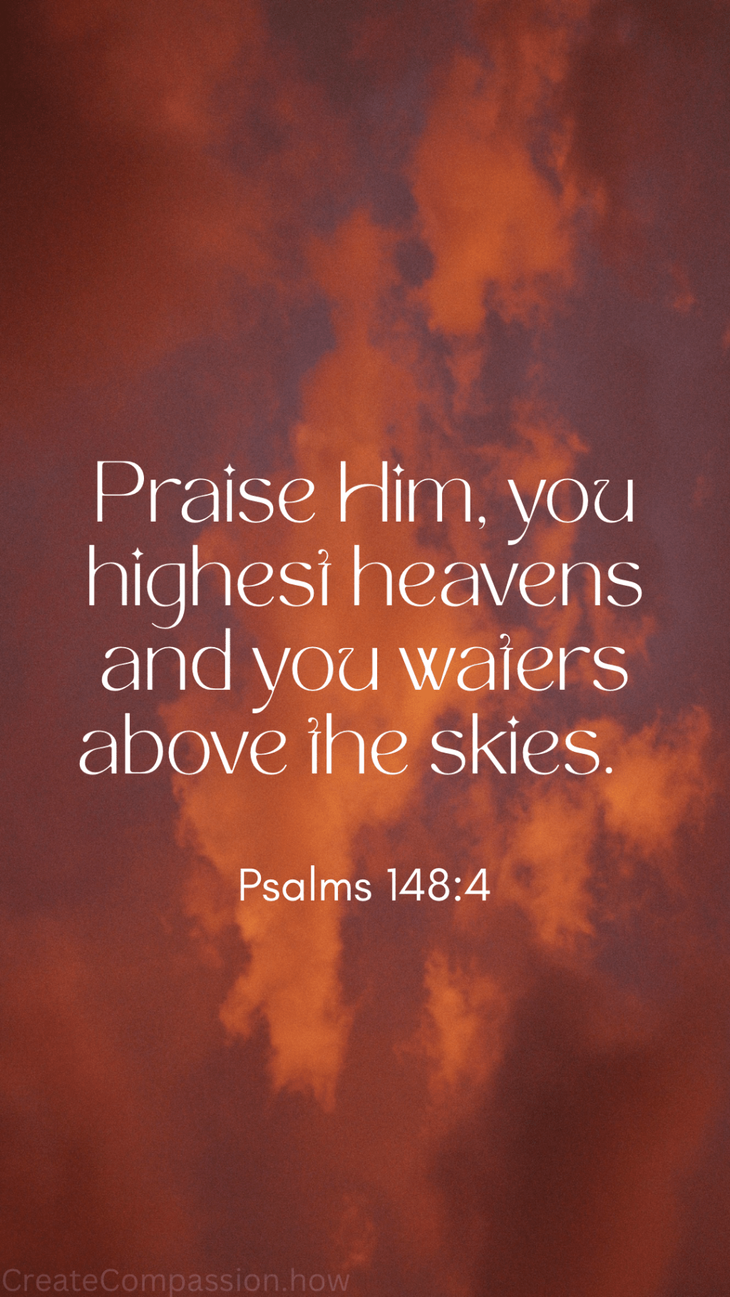 Ruby Skies: 5 FREE Phone Wallpapers with Psalms about the Sky